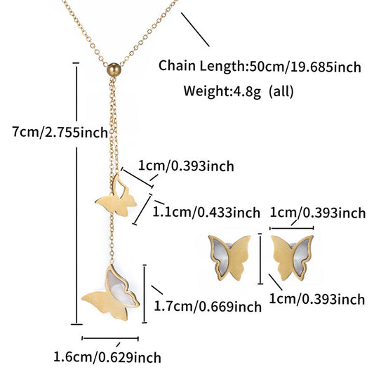 Set collar y aretes #301
